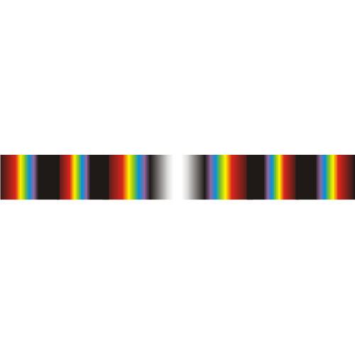 Цветные интерференционные полосы в опыте Юнга