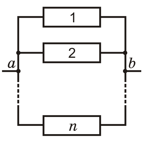 Параллельное соединение нескольких проводников
